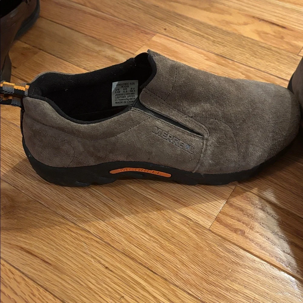 Merrell Dark Brown Suede Jungle Moccasins